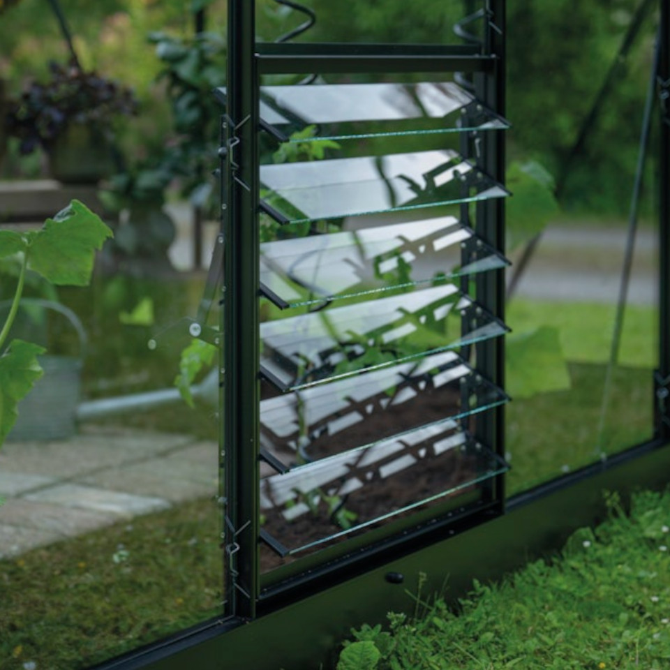 Halls Gewächshaus Lamellenlüfter