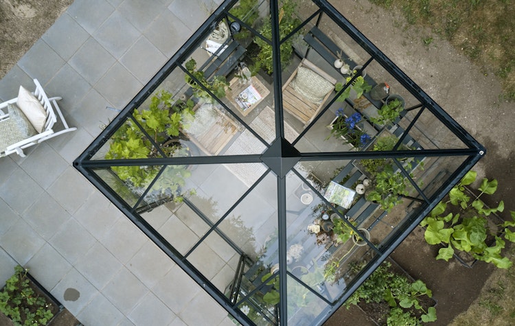Halls Gewächshaus Qube Square 8 - 6,3 m²