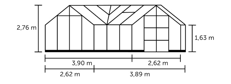 Halls Gewächshaus Garden Room - 12,9 m²