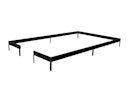 Vorschaubild Halls Stahlfundament für Gewächshaus Qube Square 8 - 6,3 m²