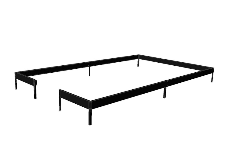 Halls Stahlfundament für Gewächshaus Qube Square 8 - 6,3 m²
