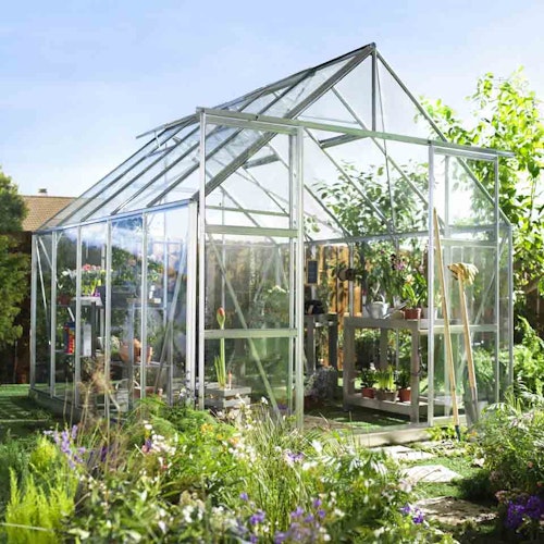 Halls Gewächshaus Magnum SET inklusive Fundamentrahmen - 8,3 m² / 9,9 m² / 11,5 m²