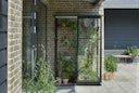 Vorschaubild Halls Gewächshaus Qube Lean-to - 0,8 m² / 1,2 m² / 4,7 m² / 7,1 m² Farbe: Schwarz