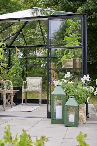 Halls Gewächshaus Qube Square 8 - 6,3 m²