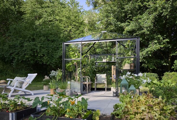 Halls Gewächshaus Qube Square 8 - 6,3 m²