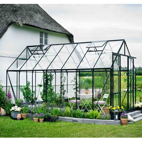 Halls Gewächshaus Magnum SET inklusive Fundamentrahmen - 8,3 m² / 9,9 m² / 11,5 m²